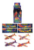 Pack of 48 Gliders Super Hero 17cm 4 Assorted Designs