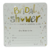 Pack of 10 Luxury Bridal Shower Invitation Card Sheets with Envelopes