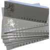 Pack of 12 White & Silver Bride & Groom Wedding Place Cards