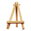 Small Mini Wooden Display Easel - Natural Wood Card Canvas Holder