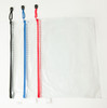 Pack of 12 A4 Red Zip Strong Mesh Bags - Tough Waterproof Storage