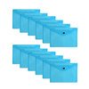 Pack of 12 A5 Blue Document Wallets by Janrax
