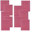 Pack of 100 229x178mm Red Exercise Books 80 Pages - Feint Ruled with Margin