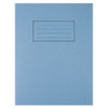 Pack of 100 229x178mm Blue Exercise Books 80 Pages - Feint Ruled with Margin