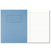 Pack of 100 229x178mm Blue Exercise Books 80 Pages - Feint Ruled with Margin