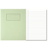 Pack of 100 229x178mm Green Exercise Books 80 Pages - Feint Ruled with Margin