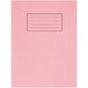 Pack of 100 229x178mm Pink Exercise Books 80 Plain Pages