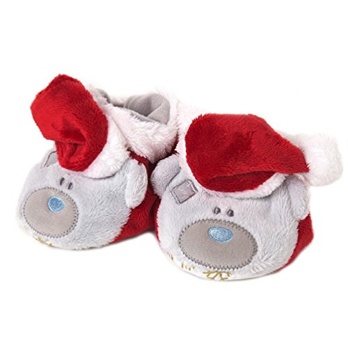 Boxed Tiny Tatty Teddy Christmas Baby Booties
