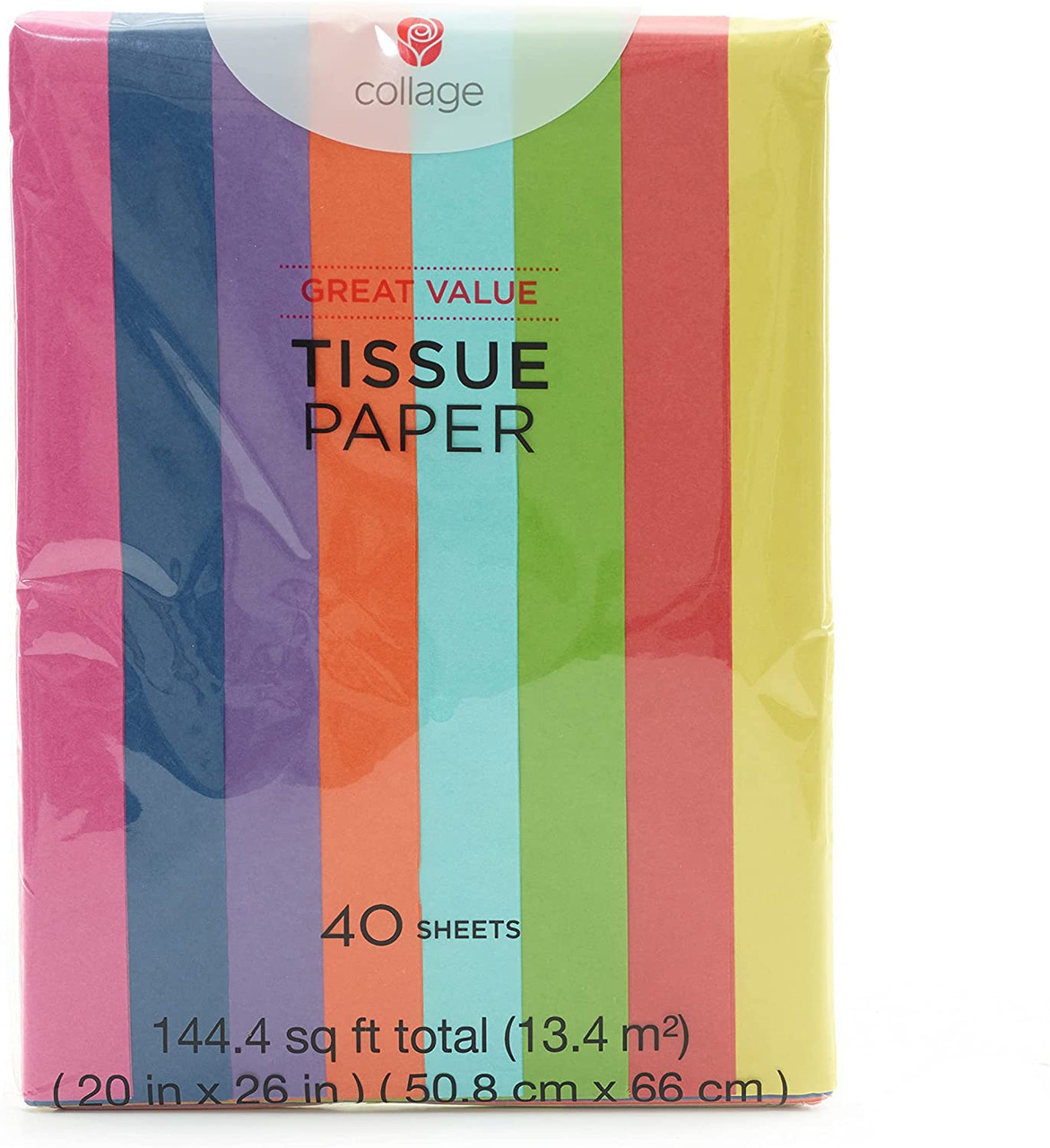 Amazon.com: Ocean Tides Tissue Paper Gift Wrap - Bulk Tissue Paper for Gift  Bags - 100 Sheets Assorted Multicolor - Black, Blue, Fuchsia, Gold, Green,  Orange, Pink, Purple, Silver, White, Yellow :