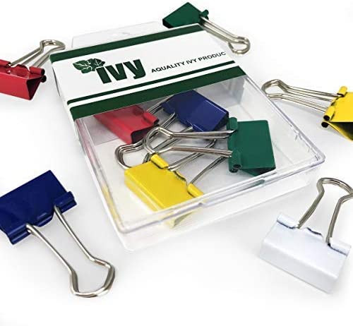 Box of 5 19mm Coloured Foldback Clips - Stationery Wholesale