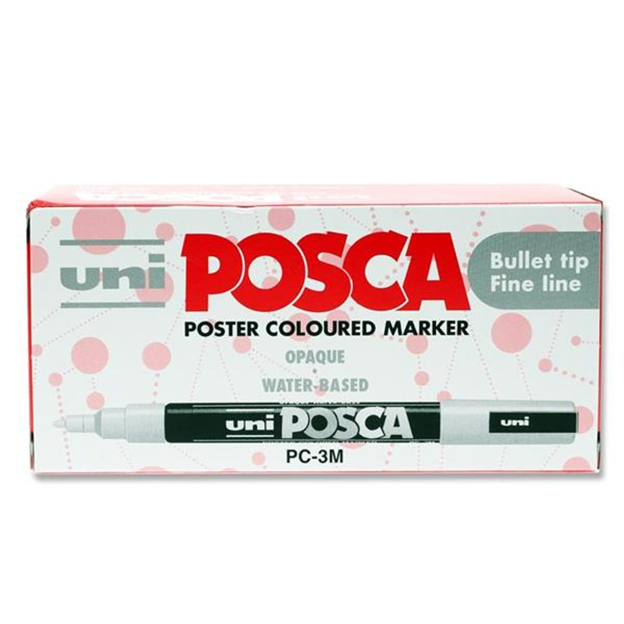 Silver Uni Posca Pc-3M Fine Bullet Tip Permanent Marker Pen - Stationery  Wholesale