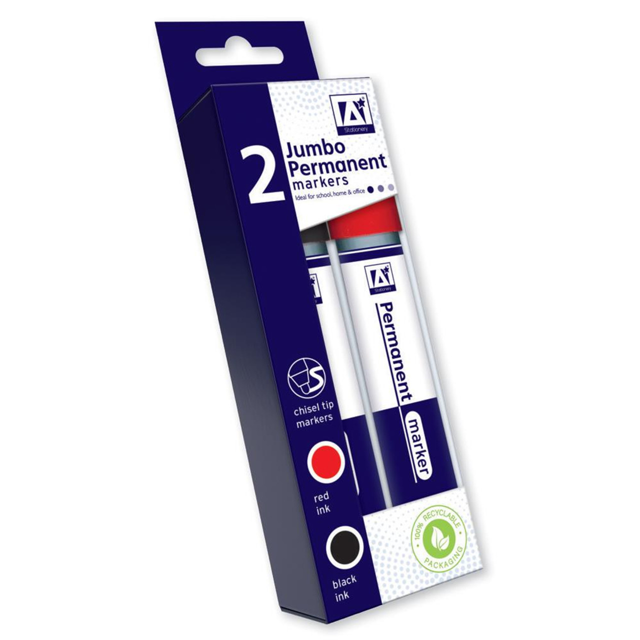 Pack of 2 Jumbo Markers - Stationery Wholesale