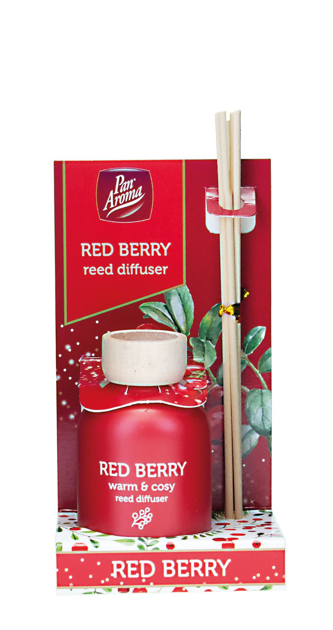 Red Berry Reed Diffuser Pan Aroma Red Berry Reed Diffuser 50ml - Stationery Wholesale