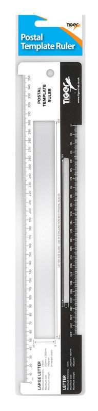 Postal Template Ruler - Stationery Wholesale
