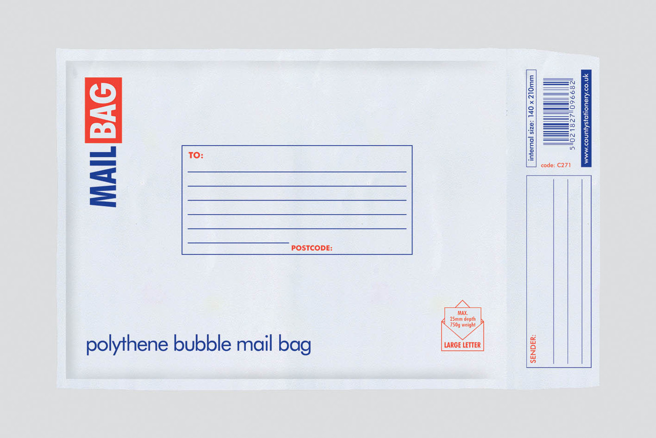 6 x 10 Bubble Shipping Bags- Store Supply