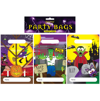 Pack of 12 Spooky Scary Halloween Party Bags Loot Trick Pack of 12 Spooky Scary Halloween Party Bags Loot Trick