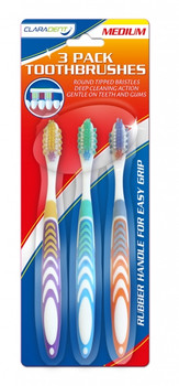 Pack of 3 Adult Toothbrushes