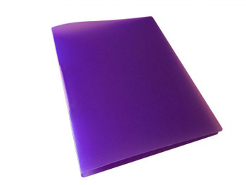 A4 Slim Purple Translucent Ringbinder