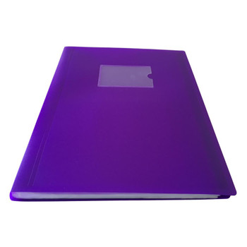 A4 Purple Flexible Cover 80 Pocket Display Book