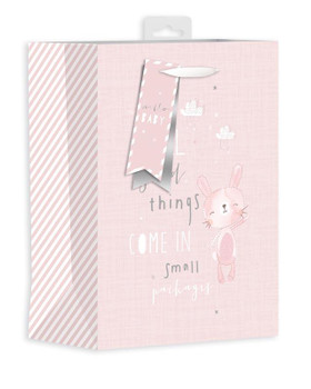 Pack of 12 Baby Bunny Pink Medium Easter Day Bags Pack of 12 Baby Bunny Pink Medium Easter Day Bags