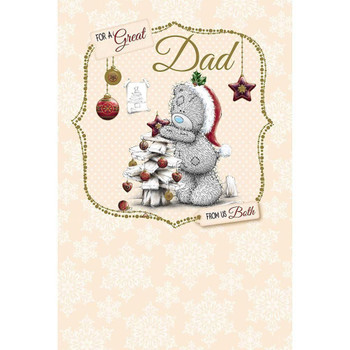 Me to You Tatty Teddy Christmas Card - For a Great Dad From Us Both