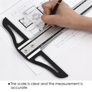 60cm Aluminium T-Square Ruler