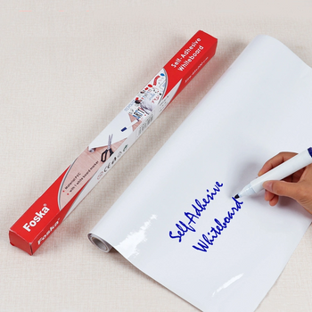 Self Adhesive Whiteboard Roll with White board marker- 45cm x 2m