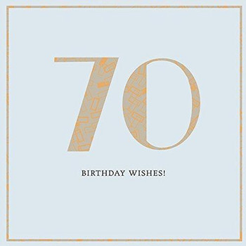 70 Birthday Wishes Age 70th Morden New Card Uk Greeting