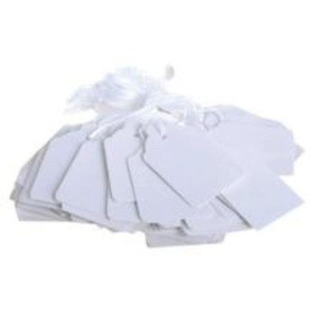 Box of 1000 White Merchandise Tags 32mm x 22mm