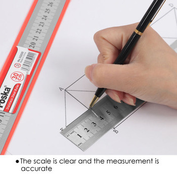 30cm Double Sided Stainless Steel Ruler