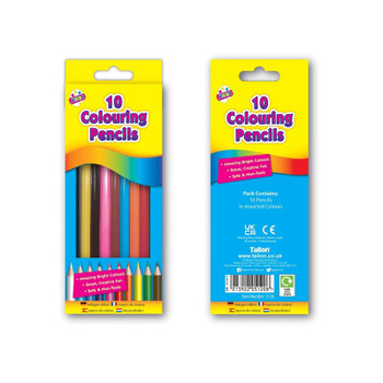 Pack of 10 Full Size Colouring Pencils