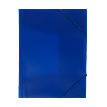 Janrax A4 Clearview Blue 3 Flap Folder with Elasticated Closure