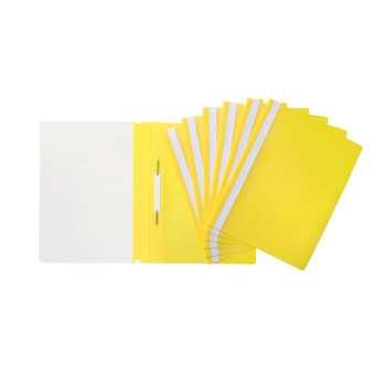 Pack of 12 Yellow A4 Project Folders by Janrax Pack of 12 Yellow A4 Project Folders by Janrax
