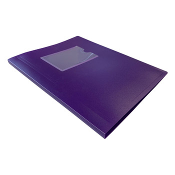 A5 Purple Flexible Cover 10 Pocket Display Book