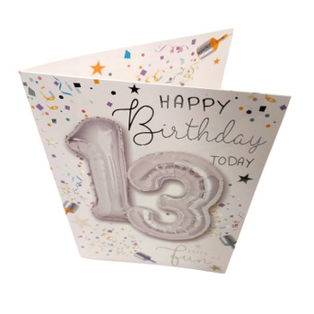 Happy Birthday 13 Today Have fun Balloon Boutique Greeting Card Happy Birthday 13 Today Have fun Balloon Boutique Greeting Card