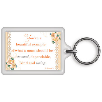 Mum With Love Celebrity Style World's Best Keyring