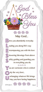 God Bless You Sentimental Handcrafted Ceramic Plaque