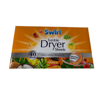 Pack of 40 Tropical Fragrance Tumble Dryer Sheets