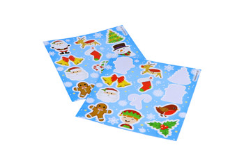 Sheet of 12 Christmas Sticker 10x11.5cm Sheet of 12 Christmas Sticker 10x11.5cm