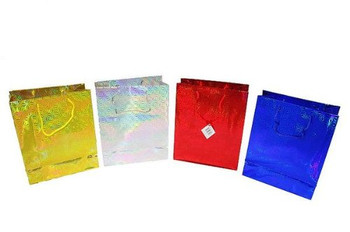 Gift Bag Small Holographic - Pack of 4 - Assorted Colours