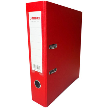Pack of 10 A4 Red Paperbacked Lever Arch Files by Janrax
