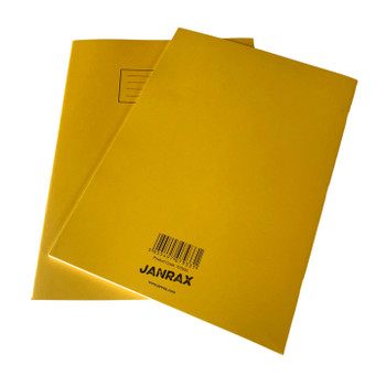 Pack of 25 Janrax A4 Yellow 80 Pages Feint and Ruled Exercise Books