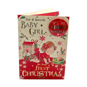 For a Special Baby Girl First Christmas Card For a Special Baby Girl First Christmas Card