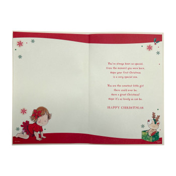 For a Special Baby Girl First Christmas Card For a Special Baby Girl First Christmas Card