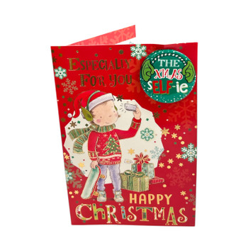 The Selfie Elfie Design Especially For You Male Christmas Card The Selfie Elfie Design Especially For You Male Christmas Card