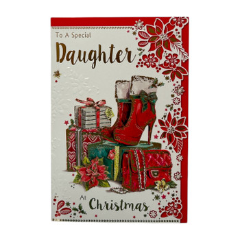 To a Special Daughter Shoes and Purse Design Christmas Card To a Special Daughter Shoes and Purse Design Christmas Card