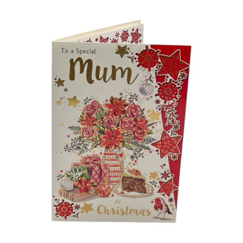 To a Special Mum Stack of Gifts Design Christmas Card To a Special Mum Stack of Gifts Design Christmas Card