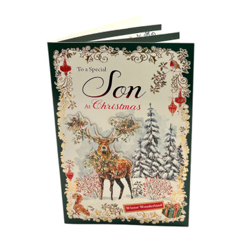 Winter Wonderland Wishes Design To a Special Son Christmas Card Winter Wonderland Wishes Design To a Special Son Christmas Card