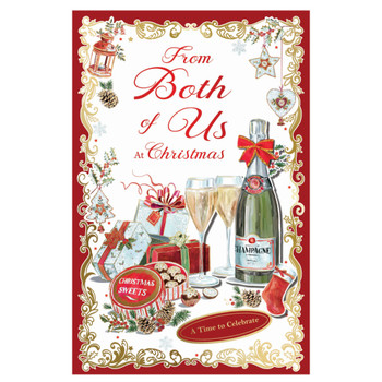 From Both of Us Elegant Christmas Celebration Card From Both of Us Elegant Christmas Celebration Card