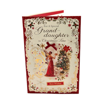 With Love to a Wonderful Granddaughter Christmas Card With Love to a Wonderful Granddaughter Christmas Card